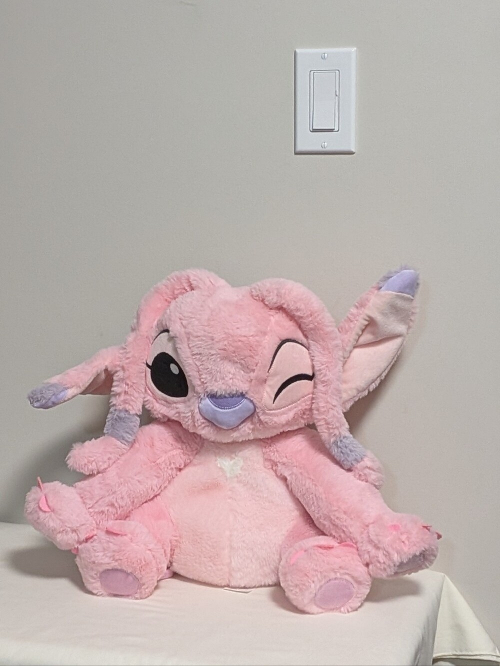 Miniso. Disney Collection Plush Backpack. Angel From Lilo And Stitch. NWT.